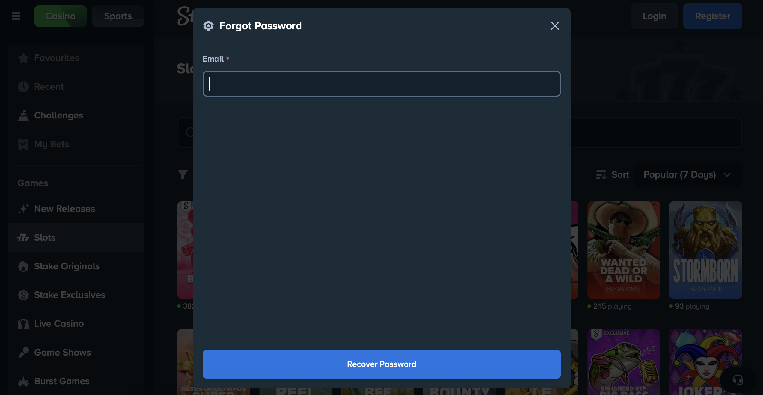Login Casino Stake